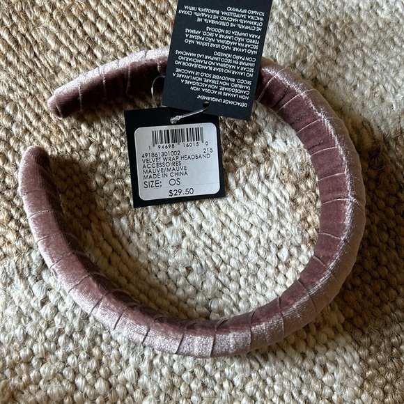 NWT Club Monaco velvet wrap headband - Picture 3 of 4